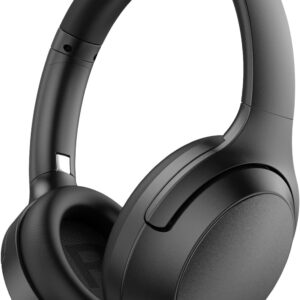 Srhythm NC45 Auriculares con cancelación Activa de Ruido, Auriculares inalámbricos Bluetooth sobre la Oreja con micrófono de Graves Profundos, Plegables y duraderos, Tiempo de reproducción de 40H