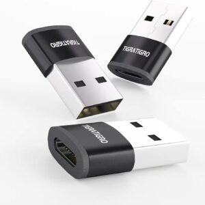 tigratigro Adaptador USB a USB C 3-Pack,USB C Hembra a USB Macho