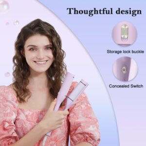 Faszin Rizador de pelo de 3 barriles de cabello profundo, rizador de ondas playeras, varita rizadora de cerámica, rango de calor ajustable