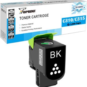 TOPRINT C310 C315 006R04356 Cartucho de Tóner Compatible Capacidad Estándar Negro 3000 Páginas para Impresora Láser Xerox C310 C310dni C310dnim C315 C315dni C315dnim