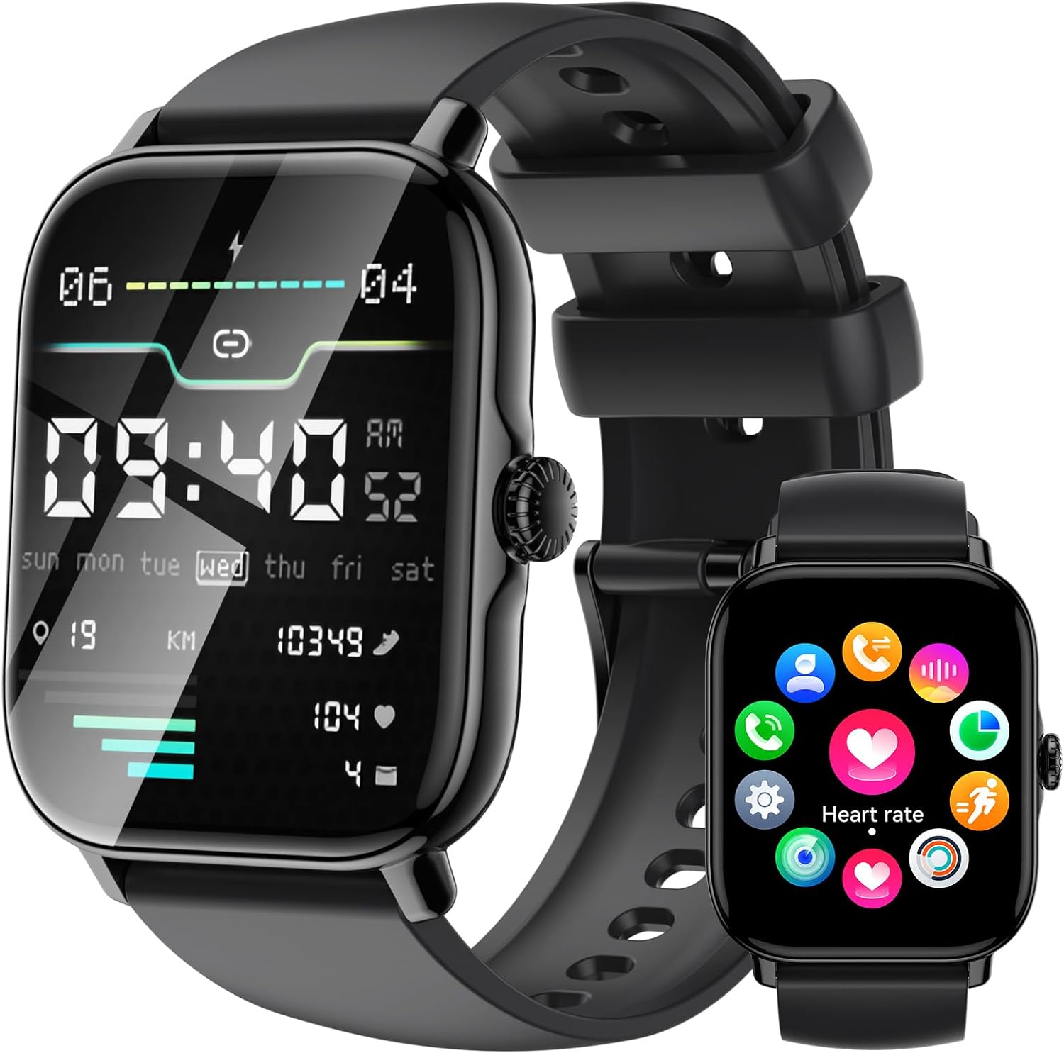 71HJAR~1 LLKBOHA Reloj Inteligente Hombre con Llamada Bluetooth - 1.85" Smartwatches con Podómetro,Ritmo Cardíaco,Sueño,SpO2 Monitor,111+ Modos Deportivos,Impermeable IP68,Relojes Hombres para iOS Android