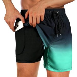flintronic 1PCS Spring Bañador Hombre, Pantalones Cortos de Natación Secado Rápido, Traje de Baño Hombre Shorts de Secado, Shorts de Baño con Forro de Malla, para Playa