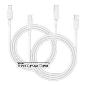 Cable de carga para iPhone 15 2 Metros 2 Pack carga rápida