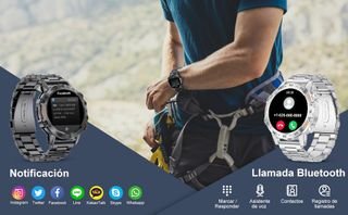 Reloj Inteligente Hombre 111 Modos Deportivos LIGE Reloj Inteligente para Hombre, con Llamada Bluetooth, 1,39 Pulgadas, HD,Reloj Inteligente con Frecuencia Cardíaca, Monitor de Sueño/Podómetro, 111 Modos Deportivos IP68, Impermeable