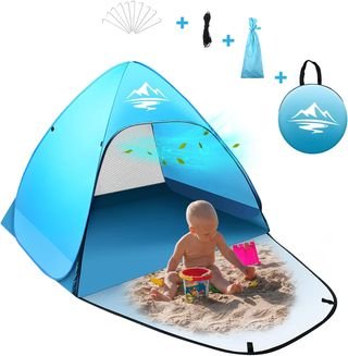 Tienda de campaña automática para 2 o 3 personas MAXDONE MAXDONE Tienda de campaña de playa Pop Up para 2-3 personas, tienda de campaña automática para playa, camping, protección UV50+, portátil, extra ligera, tienda de campaña para familias, playa