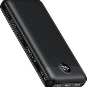 VEGER Power Bank 27000mAh 20W PD, Powerbank USB C Batería Externa para Teléfono Móvil con 4 Salidas y 2 Entradas LED Cargador Portátil, Compatible con iPhone Samsung Huawei Tablet