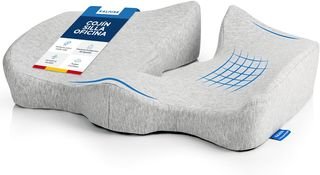 Cojín Coxis de Espuma Memory Foam Silla Oficina KALMISE Cojin Silla Oficina | Cojin Coxis de Espuma Memory Foam | Cojin Coxis Ortopedico Oficina, Casa, Coche o Silla de Ruedas