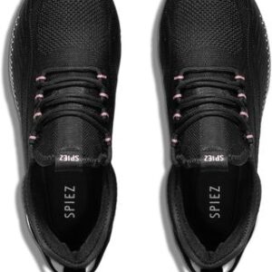SPIEZ Zapatos de Seguridad Mujer Air Cushion Zapatos de Segurida Comodo Transpirables Zapatillas Trabajo Mujer Ligero Negro Rosa EU 35-41
